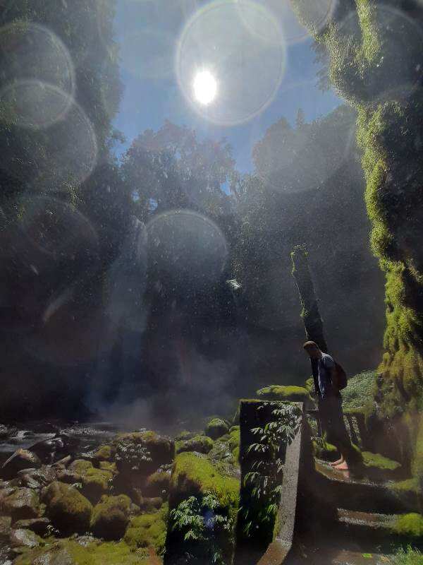 Callum Lowe at the Kali Water Fall, Manadao, North Sulawesi, Wed 29 Jan 2020 (supplied).