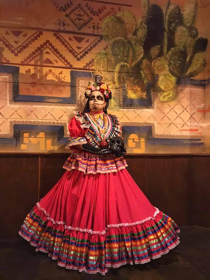 Calavera Catrina mexicana.