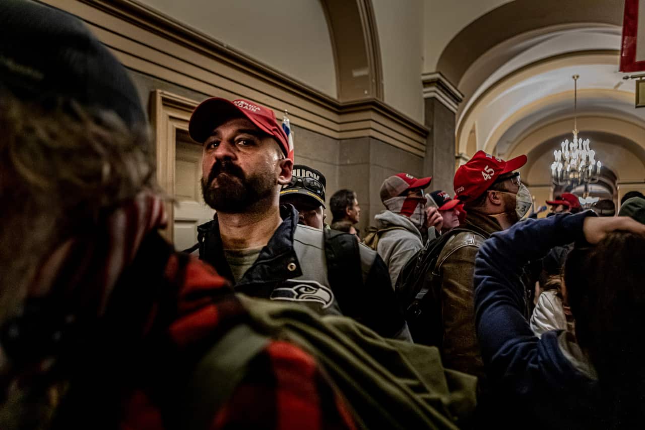 Pro-Trump supporters and far-right forces flooded Washington DC to protest Donald Trump's election loss. on 6 January, 2021
