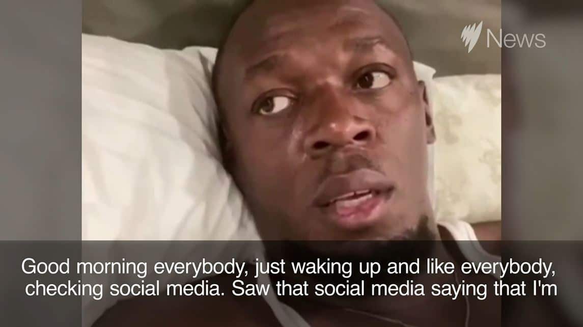 Usain Bolt says he is staying in quarantine after coronavirus test