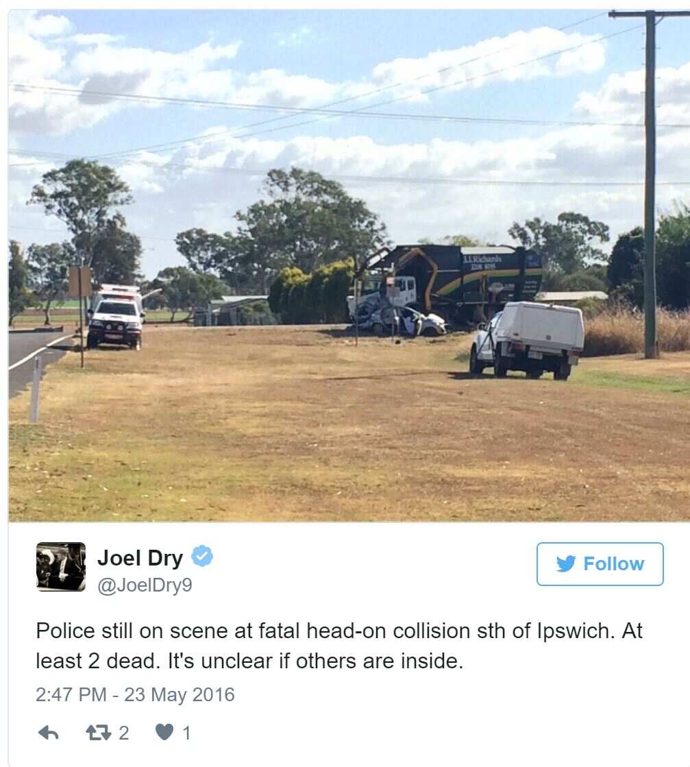 car crash, queensland