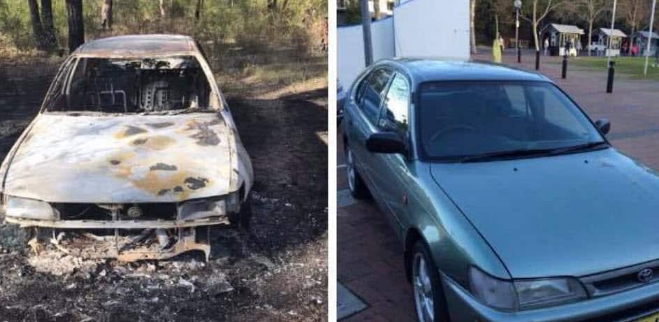 Car stolen and burnt in Sydney 