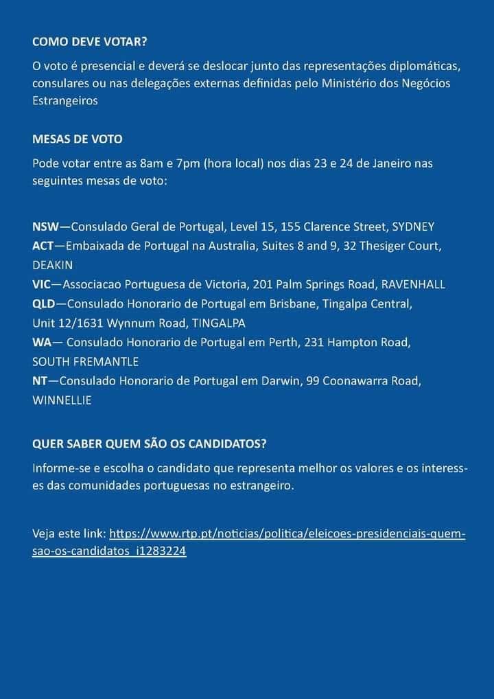 onde votar locais da votação presidenciais