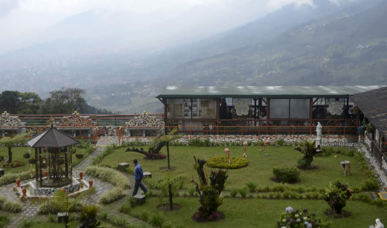 The prison known as "The Cathedral", where late Colombian drug lord Pablo Escobar was held