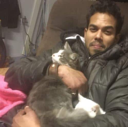 Guru with his cats