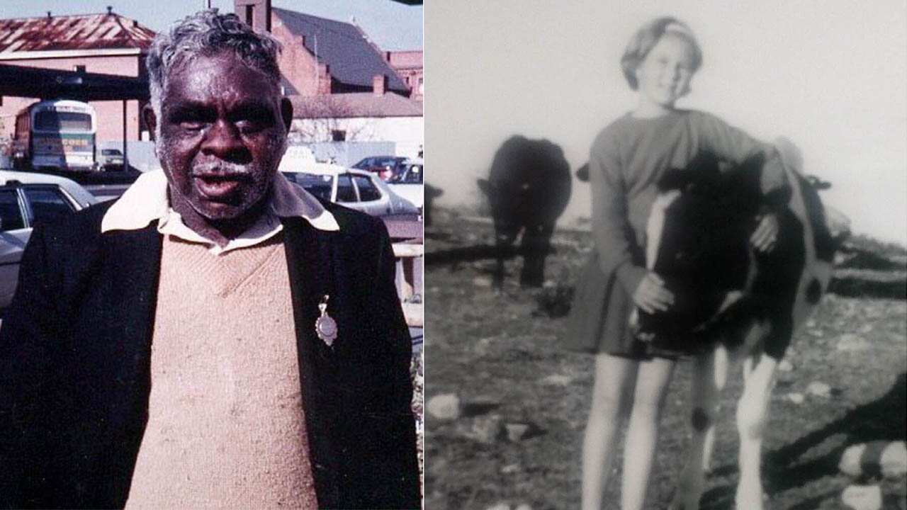 Wendy Jane Sheppard on her farm. The late Jimmy James was one of two Pitjantjatjara trackers who located the missing schoolgirl.