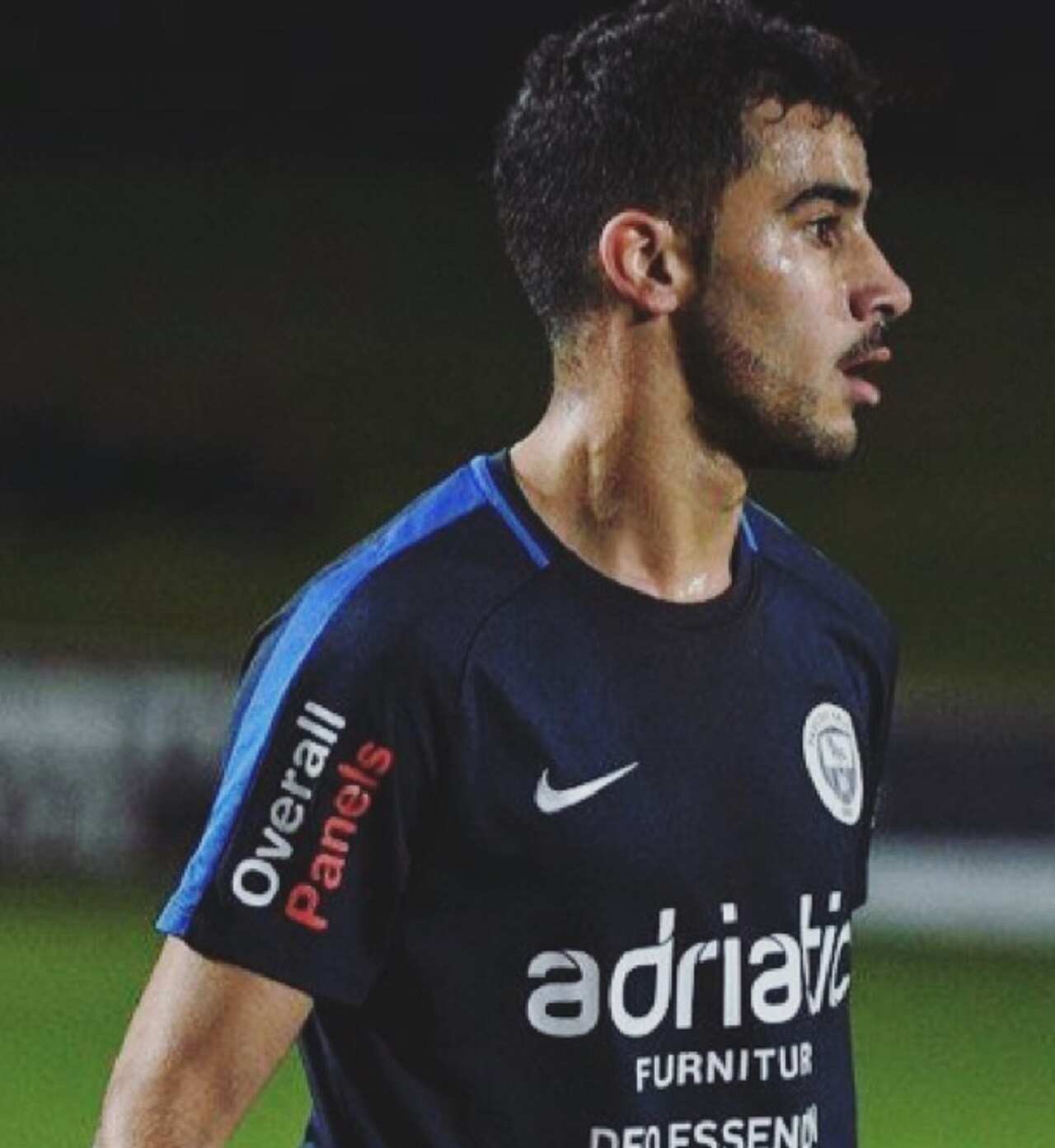 Hakeem Alaraibi on the field.