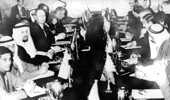 Members of the OPEC countries continue their conference on Monday, December 25, 1973 in Kuwait.