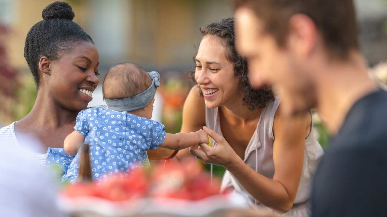 Parents and baby