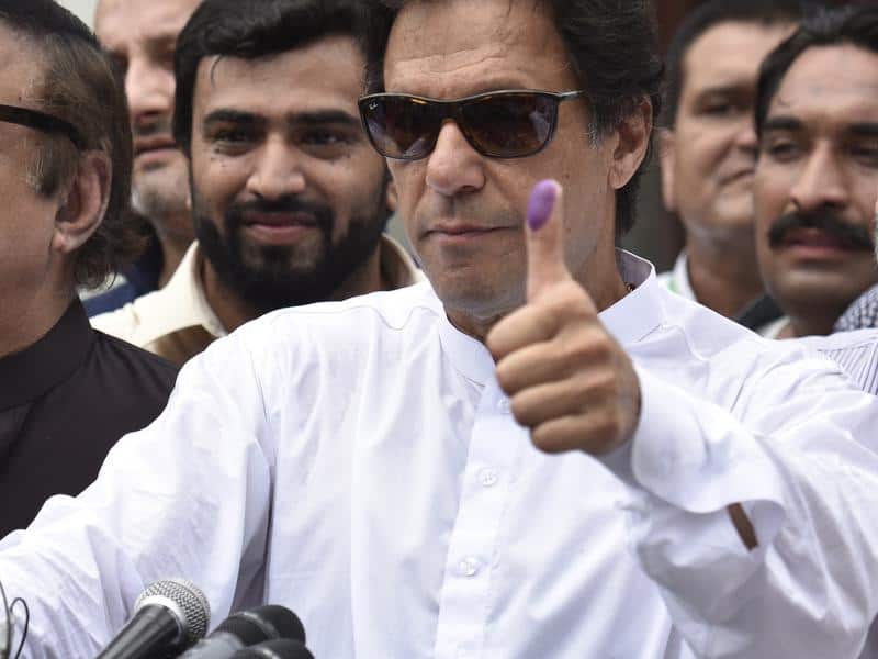 Imran Khan has vowed to tackle corruption and is widely seen as a favourite to win.