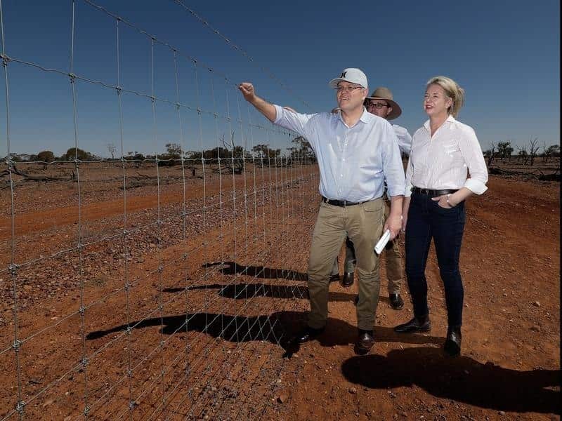 PM Scott Morrison and Minister for Regional Services Bridget McKenzie