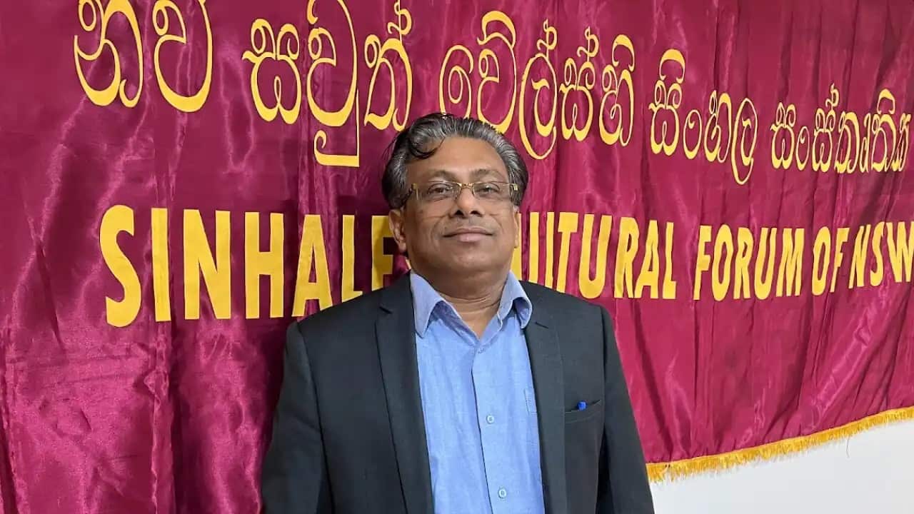 Nihal Rupasinghe, president of the Sinhalese Cultural Forum of NSW. 