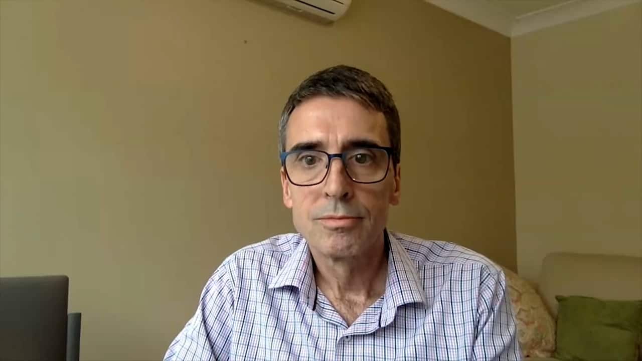 The study's co-author, Professor Michael Jones warns there could be a shortfall in ICU beds in Australia if we don't slow the spread of the outbreak.