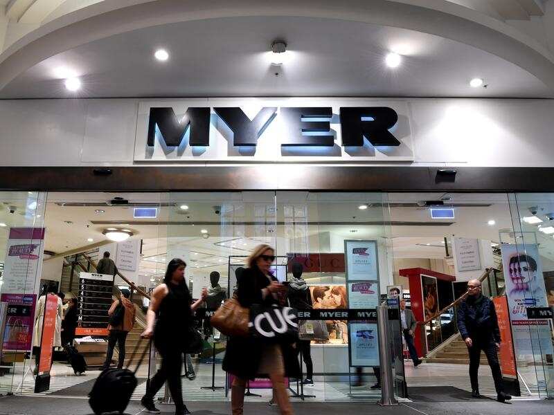 A Myer store in Sydney