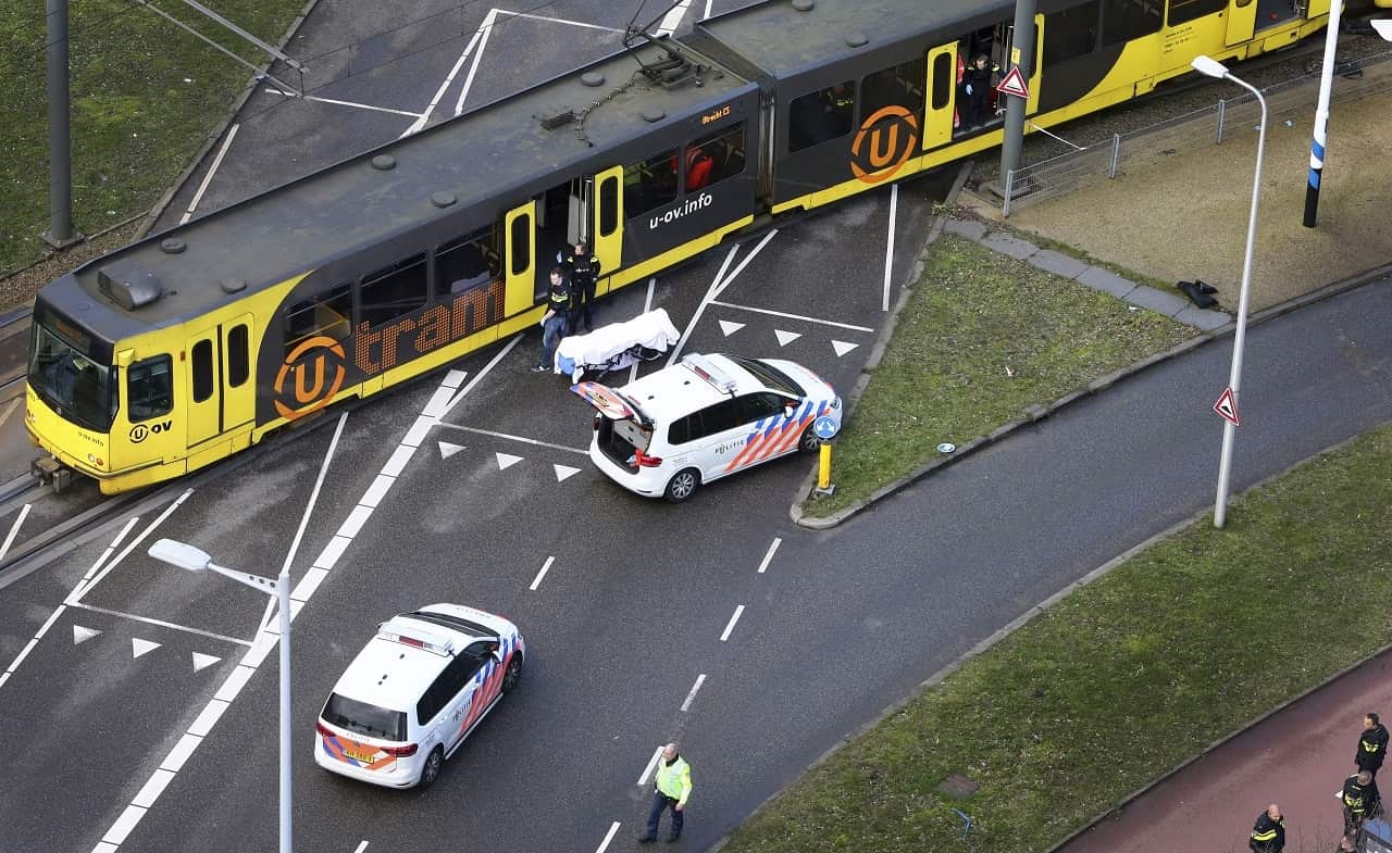 The tram in Utrecht.