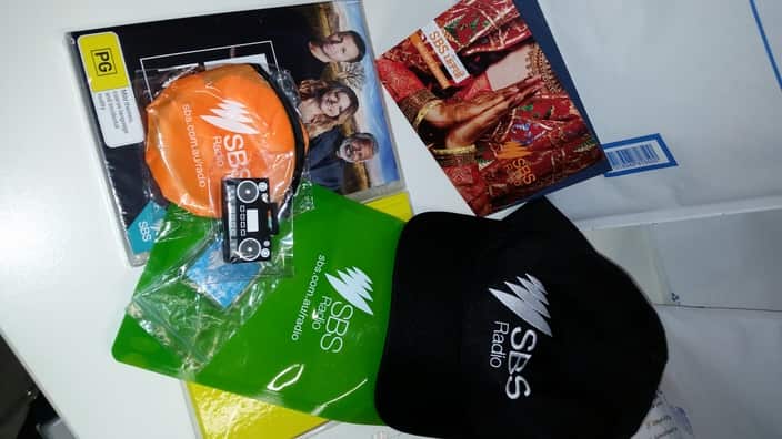 The gift hamper from SBS Punjabi team, for winning this competiton