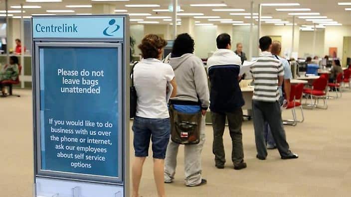 Centrelink queue 