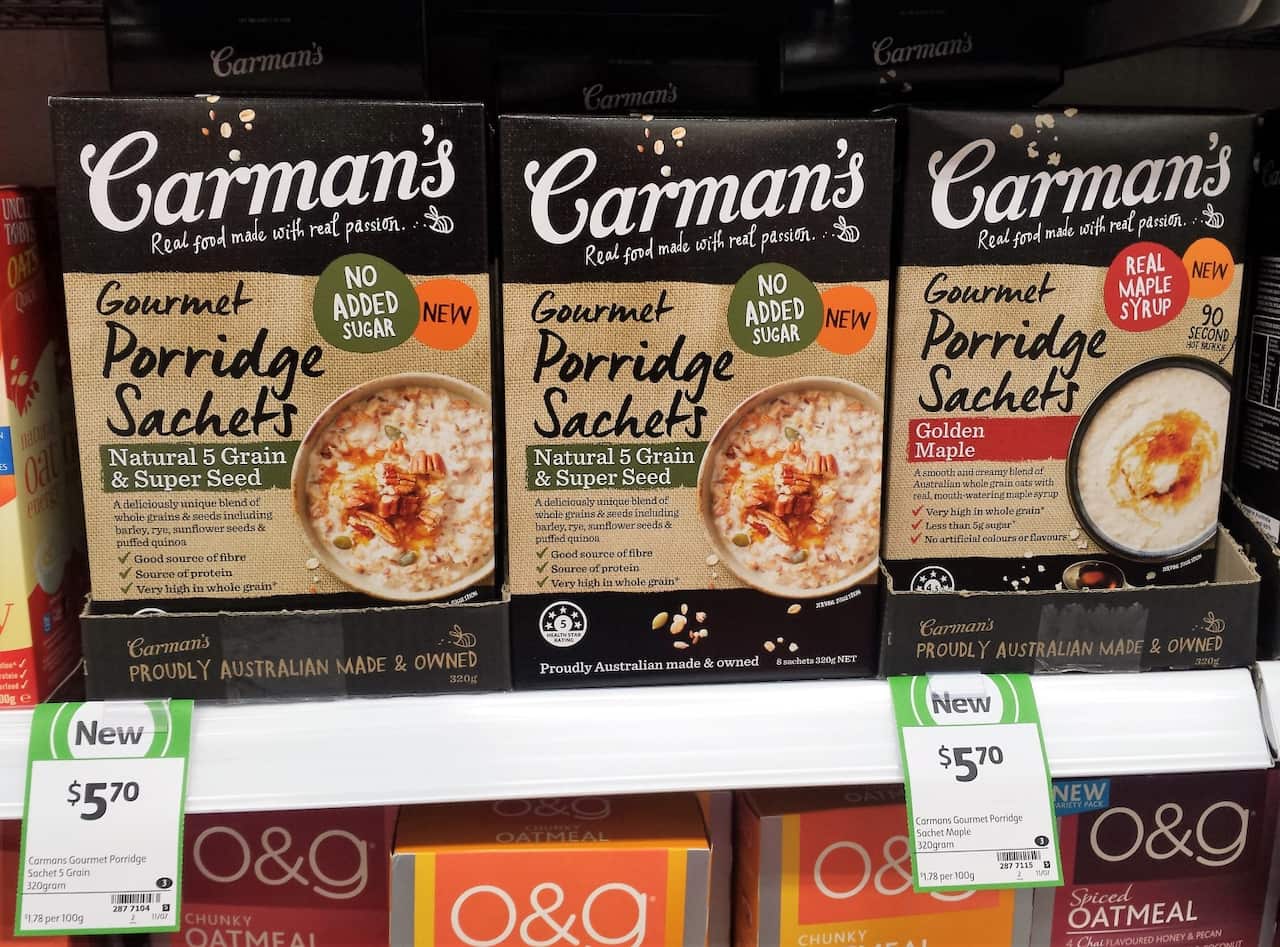 Carman’s Gourmet Porridge Sachets