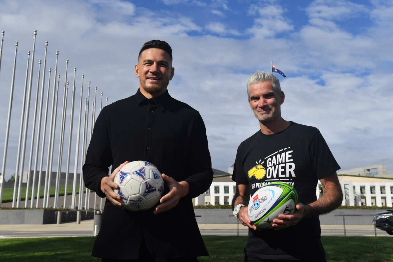 Sonny Bill Williams and Craig Foster. 