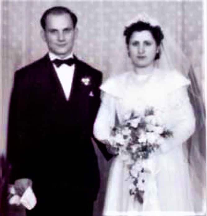 Chris Leptos' parents: Charalambos Leptos and Lefkothea. They married in Melbourne in 1951.