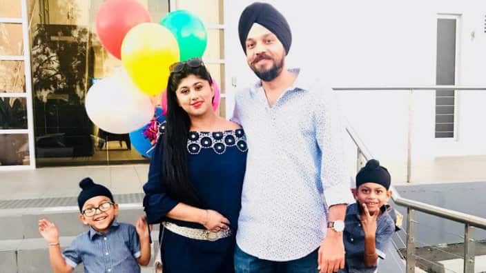 Charan Ahuja with family