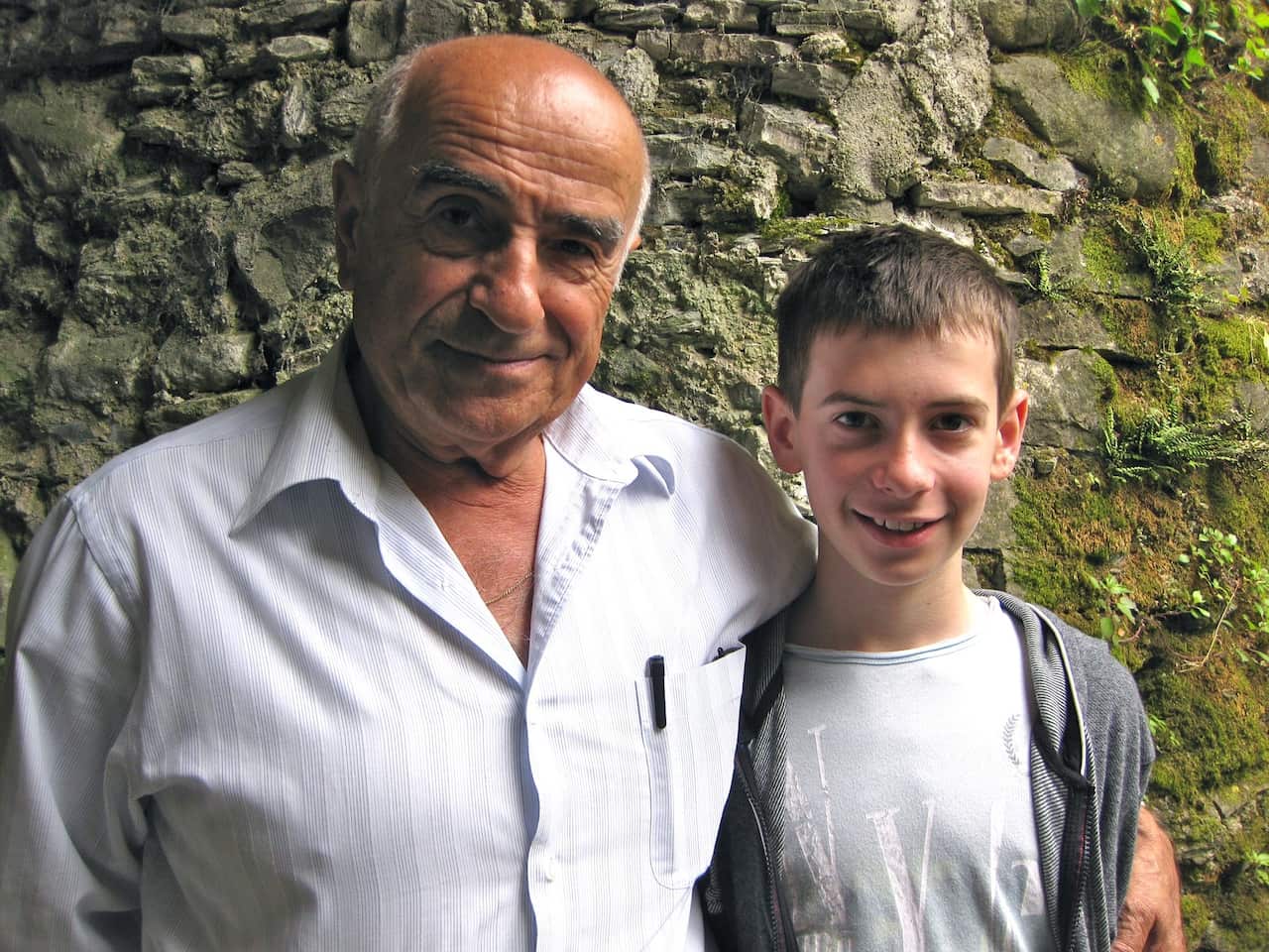 Nonno and I in Italy 2011 