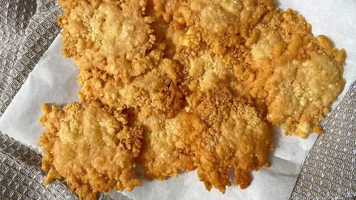 In hindsight perhaps I should've used a ring mold to make these a bit neater.