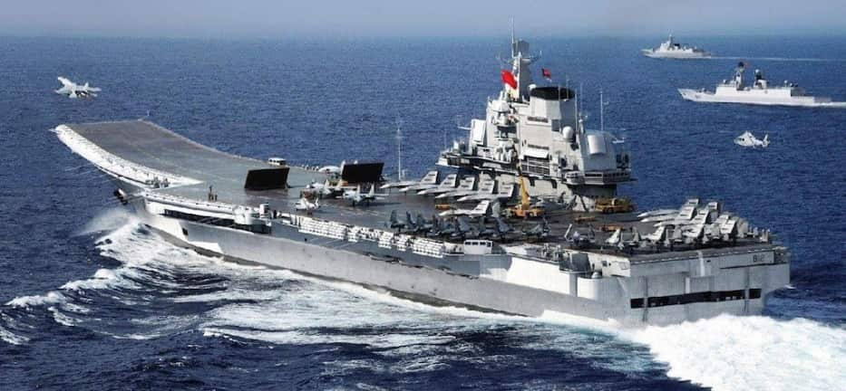 China's aircraft carrier passes south of Taiwan