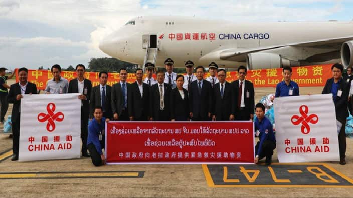 China aid to Laos flood