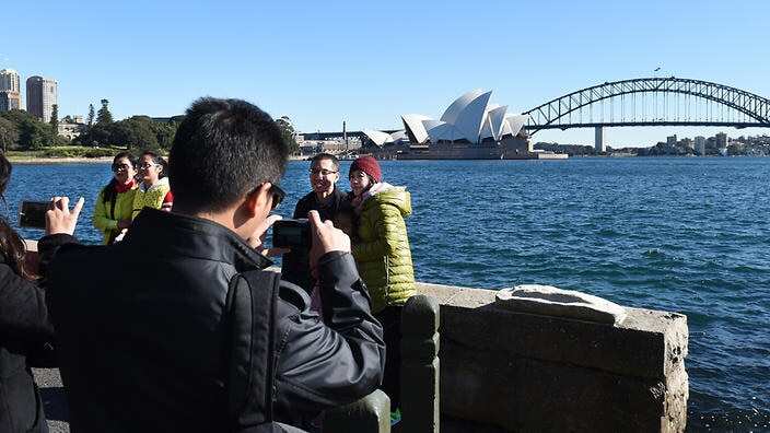 Chinese tourists in Australia
