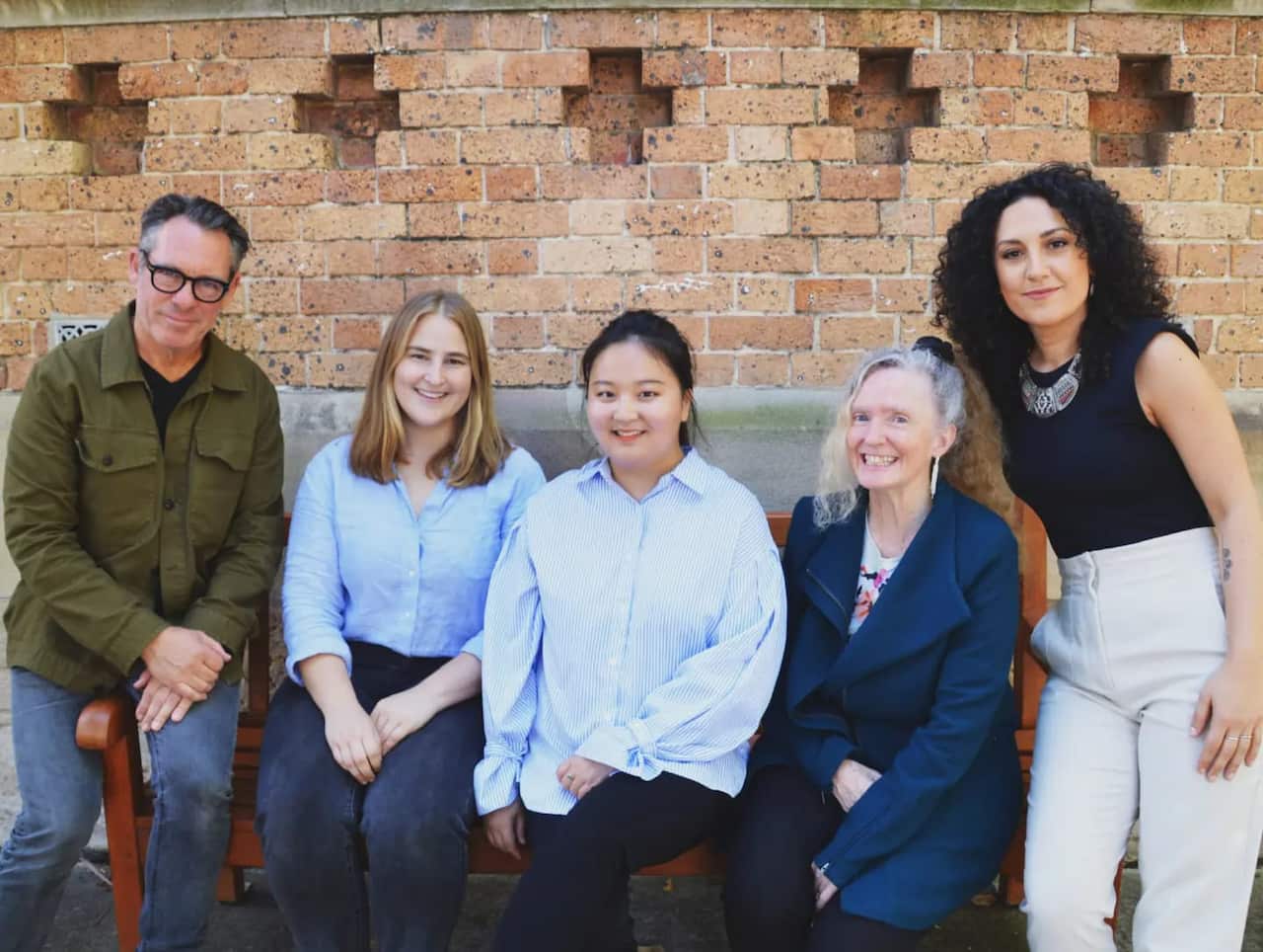 Chloe’s Ensemble ‘Emanation’: left to right  Jonathan Zwartz (Bass), Hilary Geddes (Guitar), Chloe Kim (Drums), Sandy Evans (Saxophone), Zela Margossian (Piano)