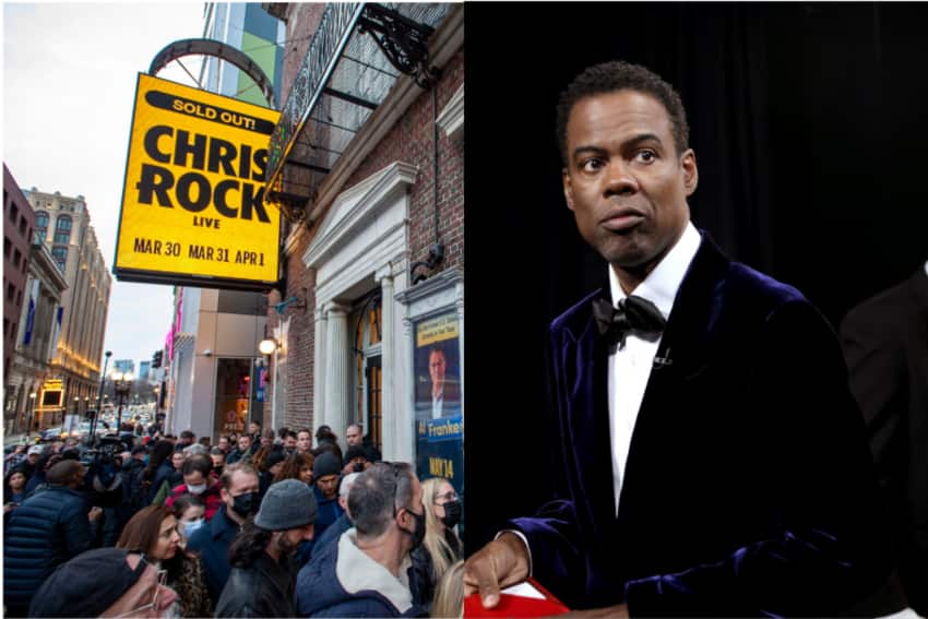 Chris Rock gets standing ovation at his show in first appearance since Oscars