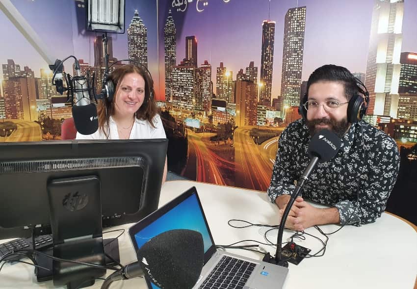 Chris Moussa a Lebanese singer and Najim Noujoum 2018