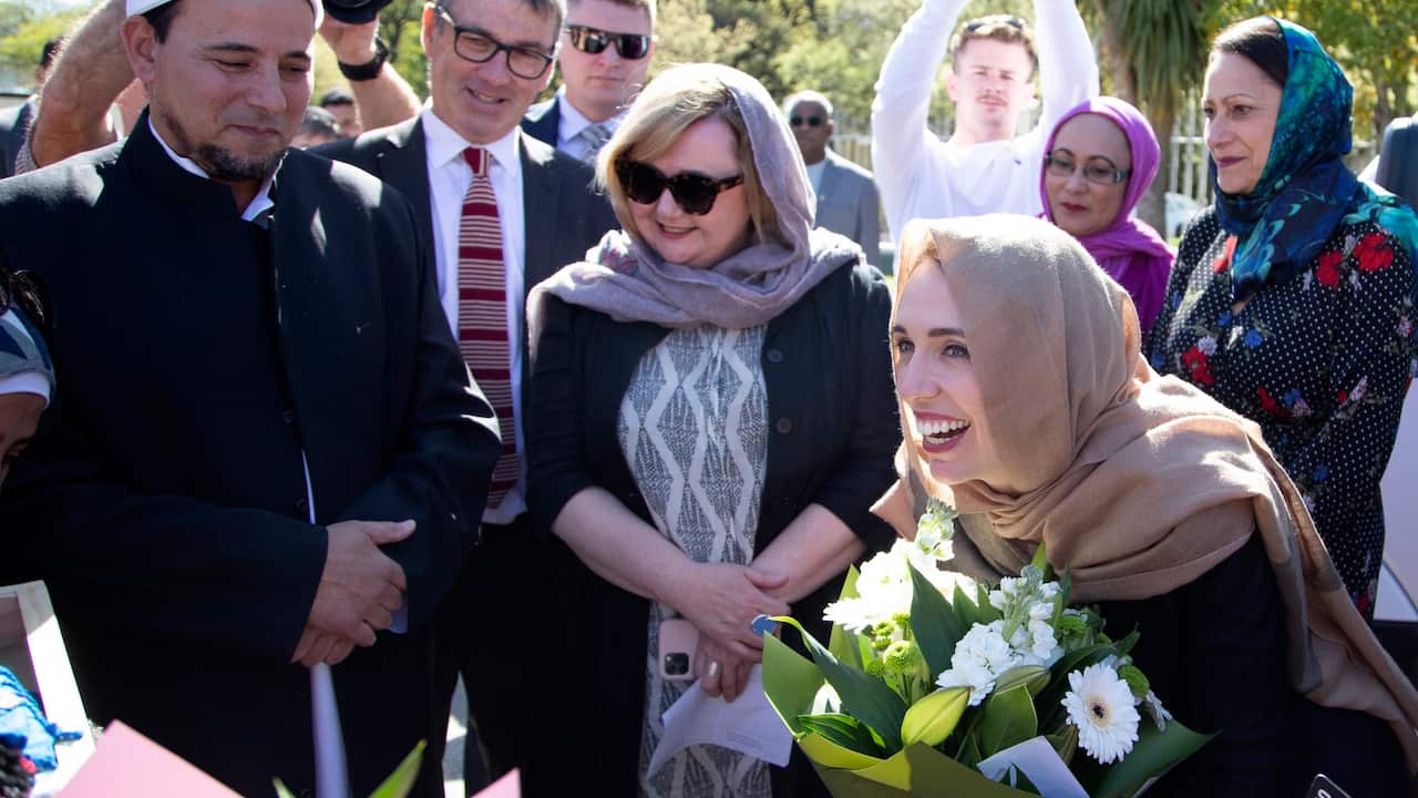Ardern is here to unveil a memorial plaque in memory of the victims of the March 15, 2019, Christchurch terror attack.
