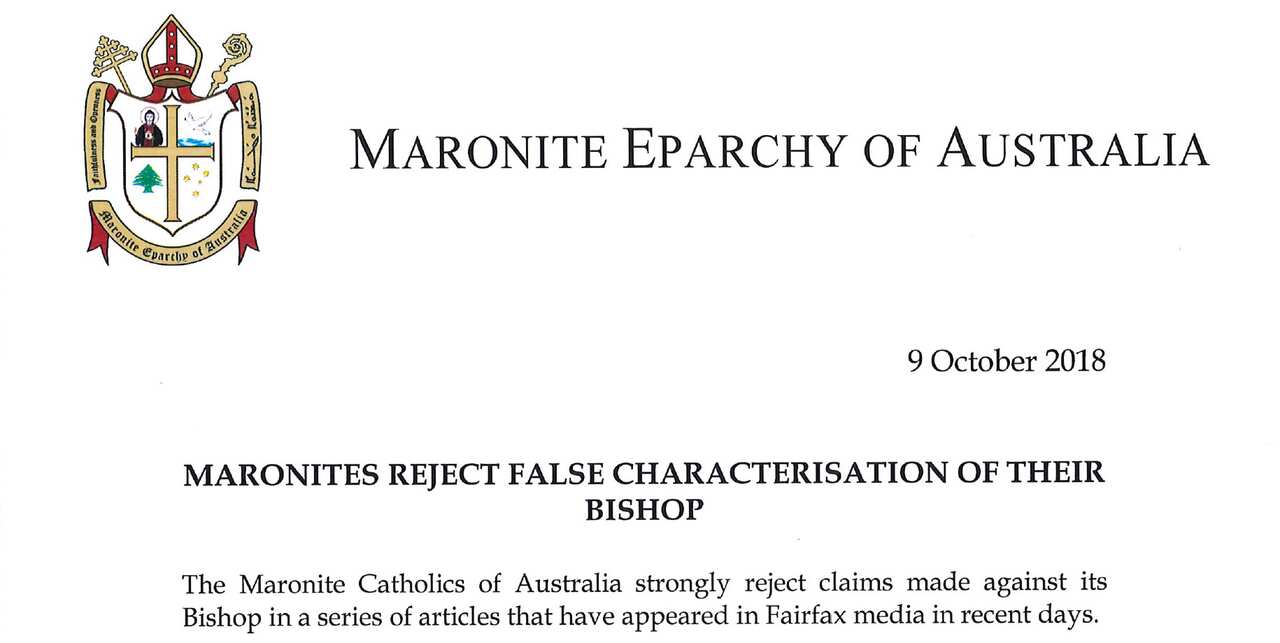 Maronites reject "false" characterization of their Bishop