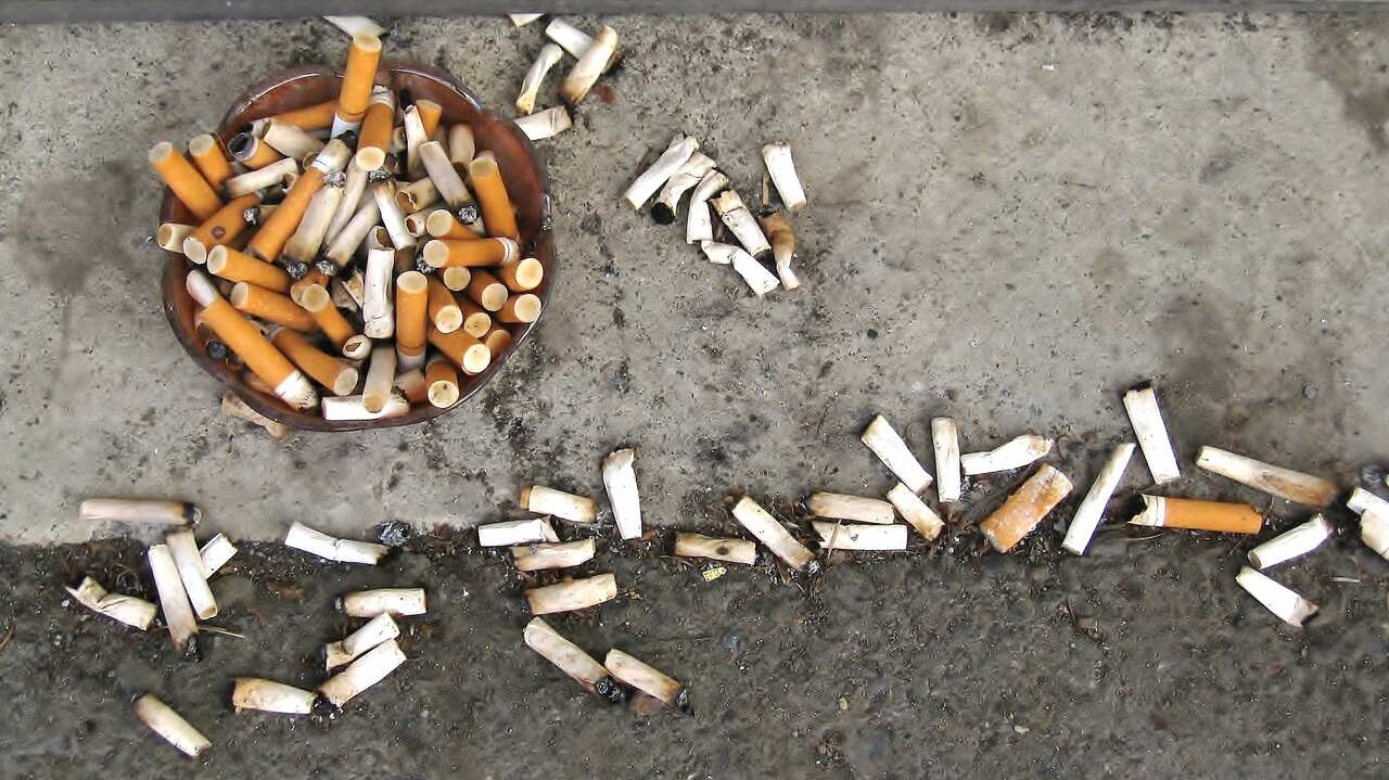 Cigarette butts are the most and worst polluted material in the world.