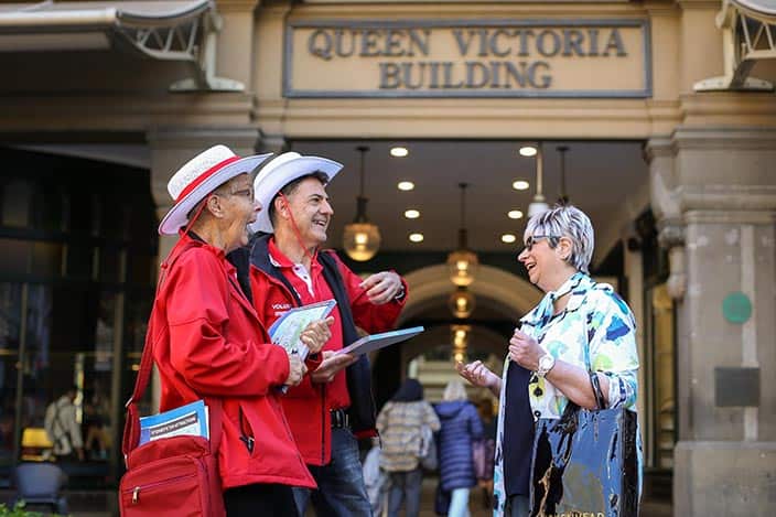 Sydney - 3rd September 2017. The City of Sydney have recruited volunteers to act asSydney ambassadors to offer guidance to city visitors. (Model releases available: ER20170904-Sydney Ambassadors -00052-61.jpg