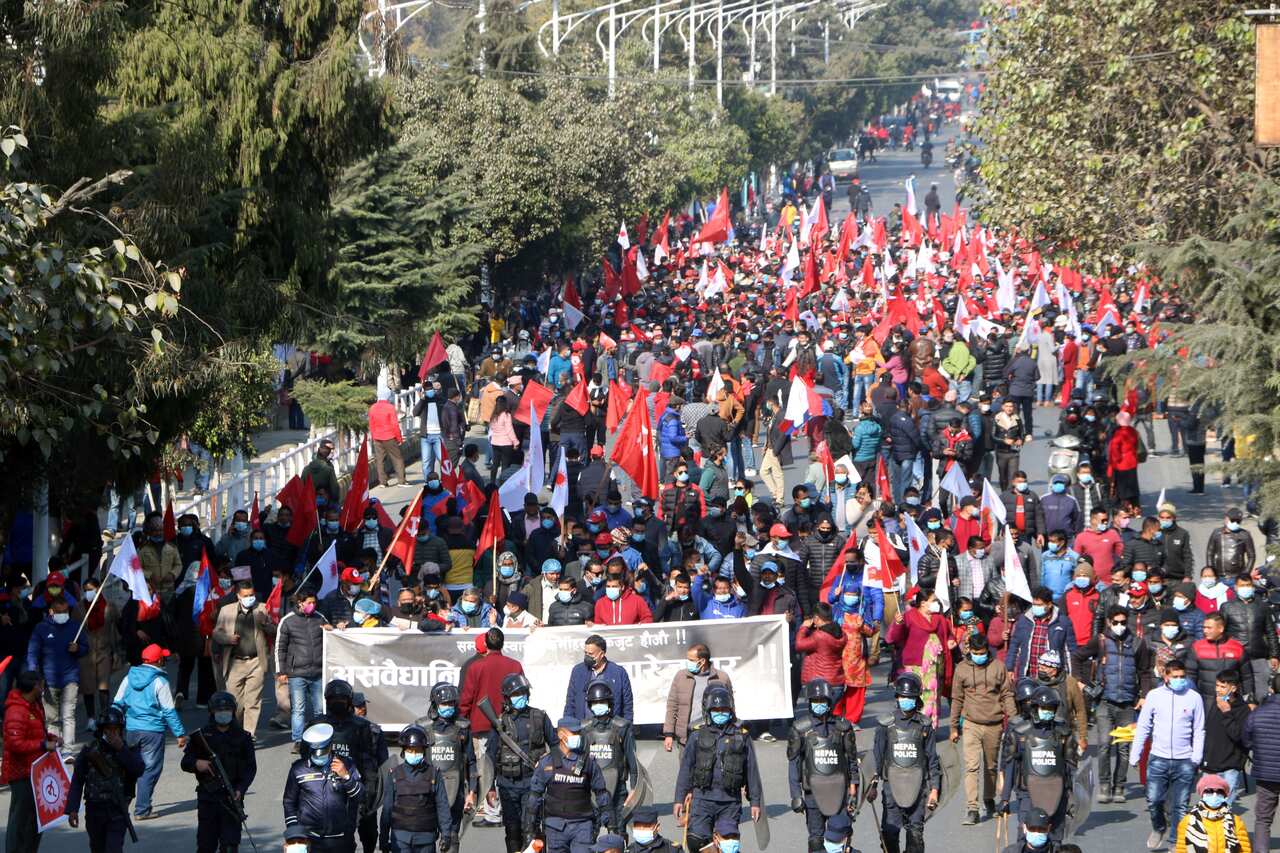 CPN Protest in Nepal