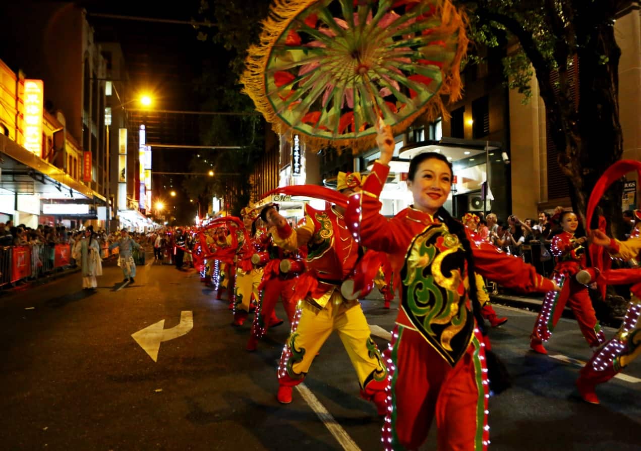 Performers in this year's Chinese New Year Twilight Parade in Sydney