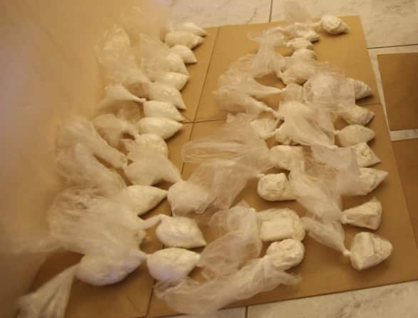 Cocaine seized during a raid in Sydney 