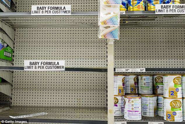 The baby formula in Coles