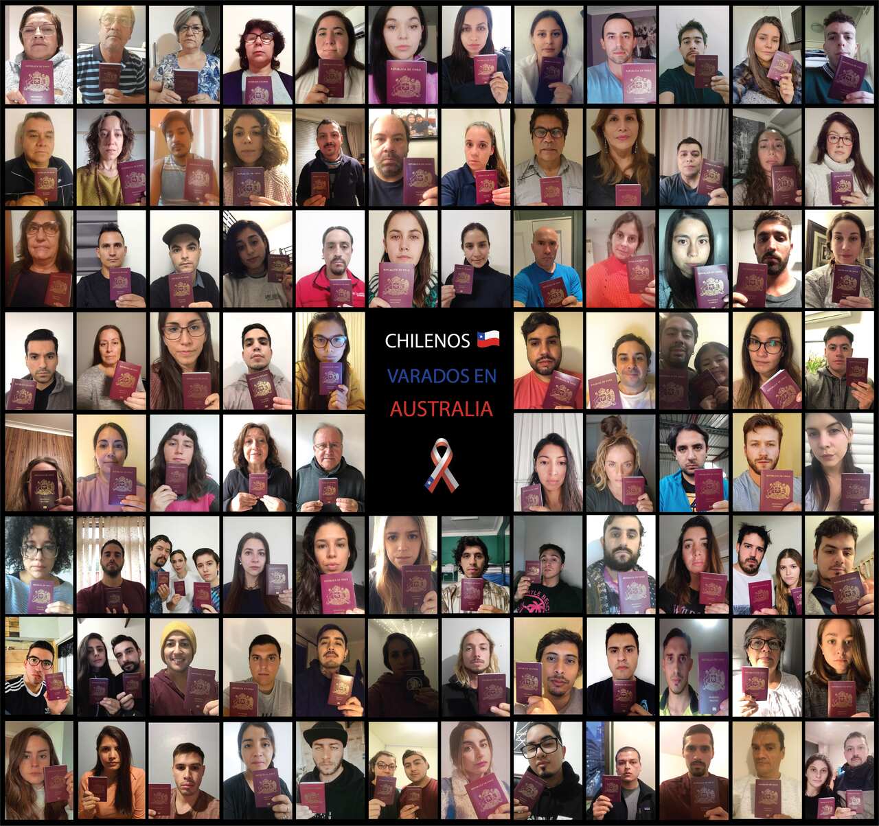 El grupo "Chilenos varados en Australia", son 222 personas.