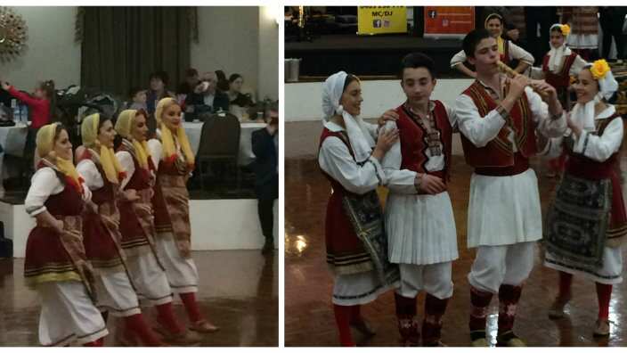 Macedonian folk dancers