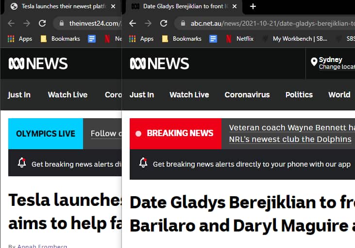 兩個網頁相似度達9成，但網址的域名(Domain)將不相同。