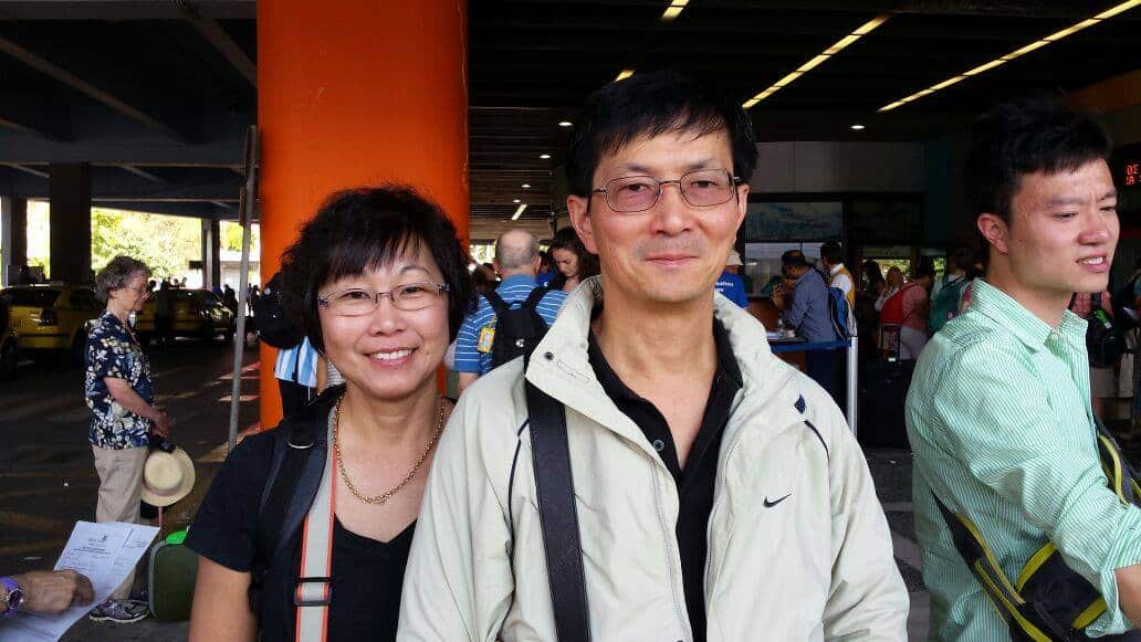 Connie與丈夫William的合照。