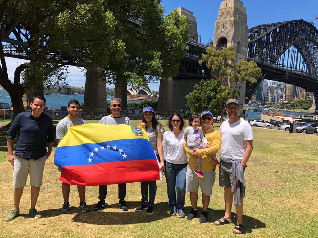 Venezuelans gather in Sydney to partake in symbolic vote against the country's widely rejected parliamentary elections. 
