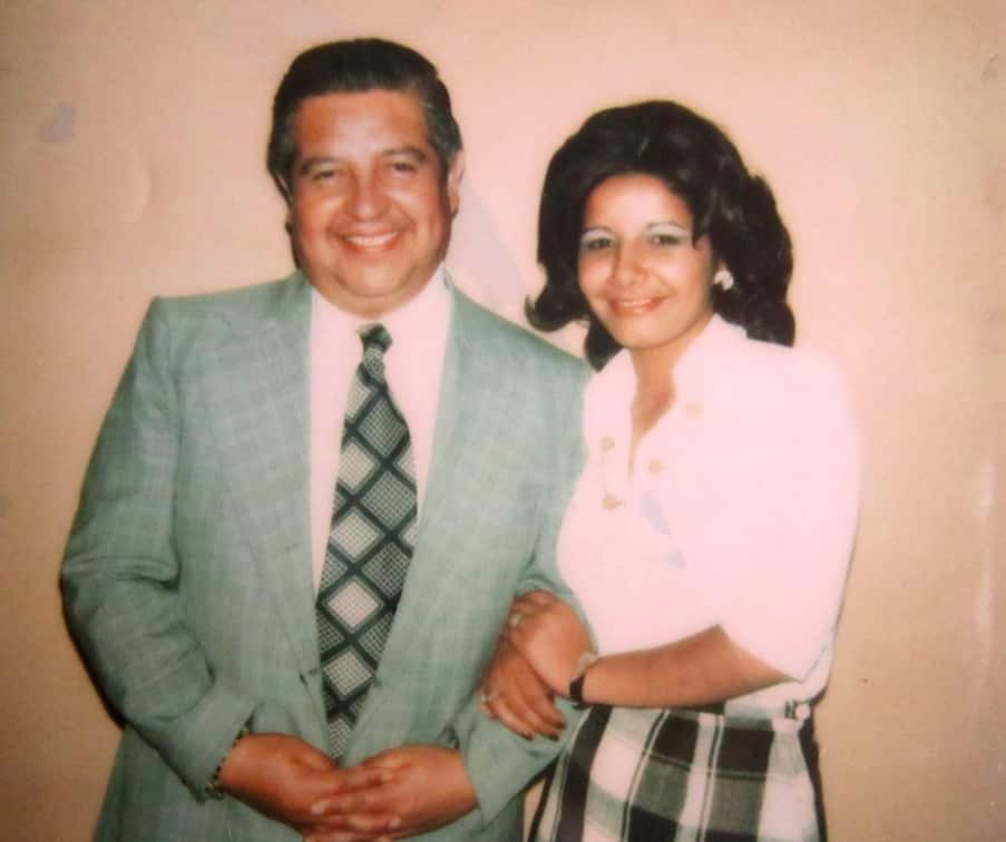 Adriana Rivas with Manuel Contreras, the head of DINA.