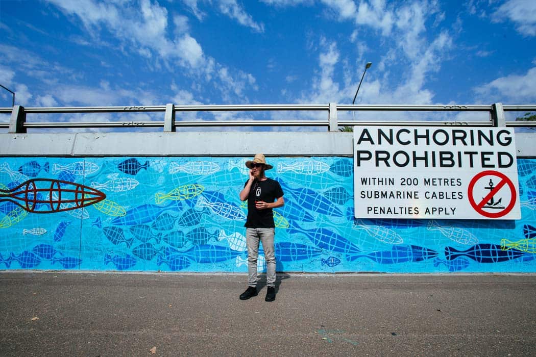 Jason's artwork in Drummoyne NSW