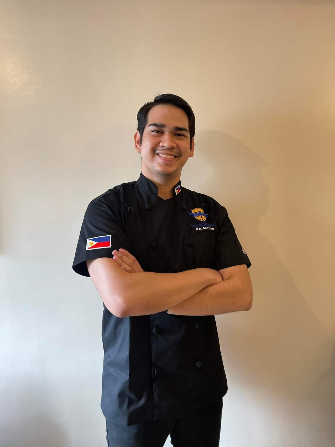 Niño Muzones studying Culinary in the Philippines