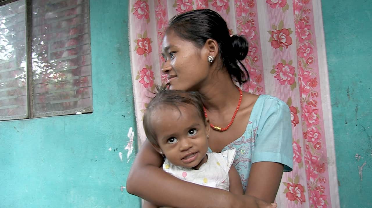 Belmaya Nepali and her daughter Bipana.